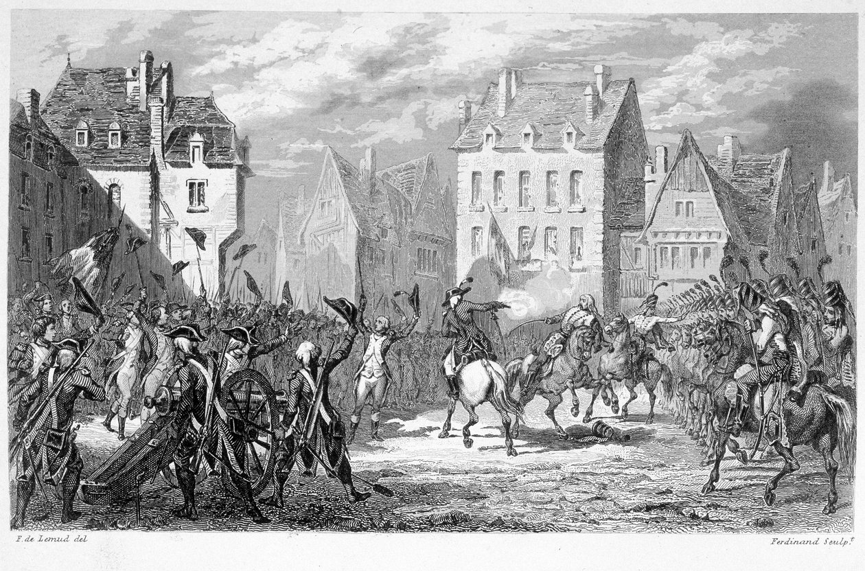 A varennes-i nemzeti gárda (1791. június 22.) – a „Fasttes de Gardes Nationales de France”-ban alkotó: Unknown artist