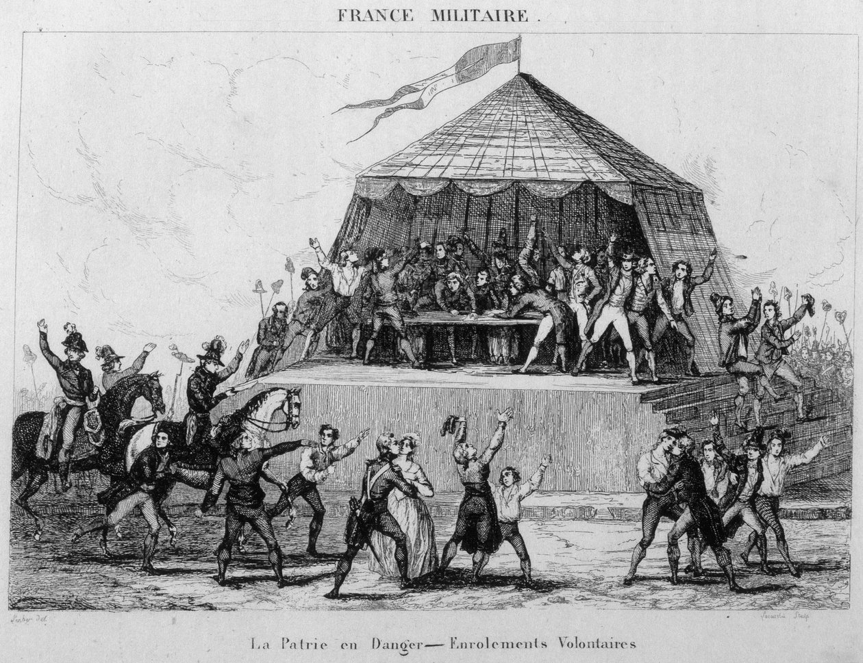 La patrie en veszély – Önkéntes besorozás. alkotó: Unknown artist