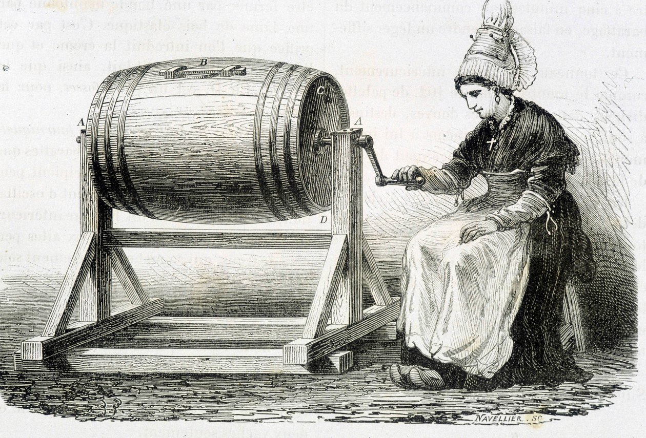 A normandiai lemorzsolódás – Louis Figuier „Az ipar csodái” című művében alkotó: Unknown artist