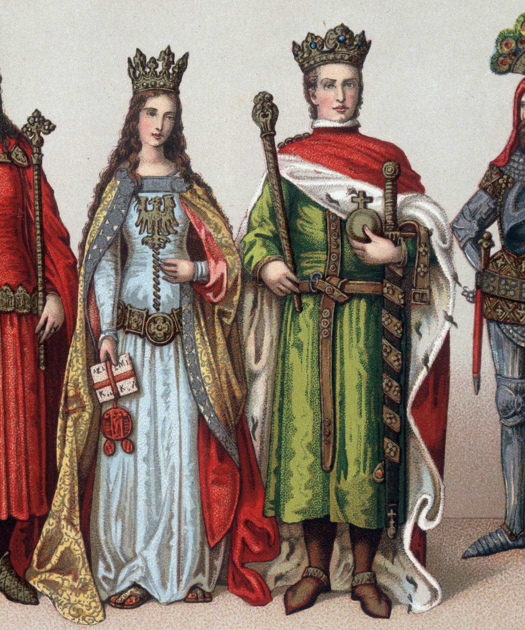 II. László vagy V. Jagellon (1350-1434), litván nagyherceg és lengyel király. századi kromolitográfiája. alkotó: Unknown artist
