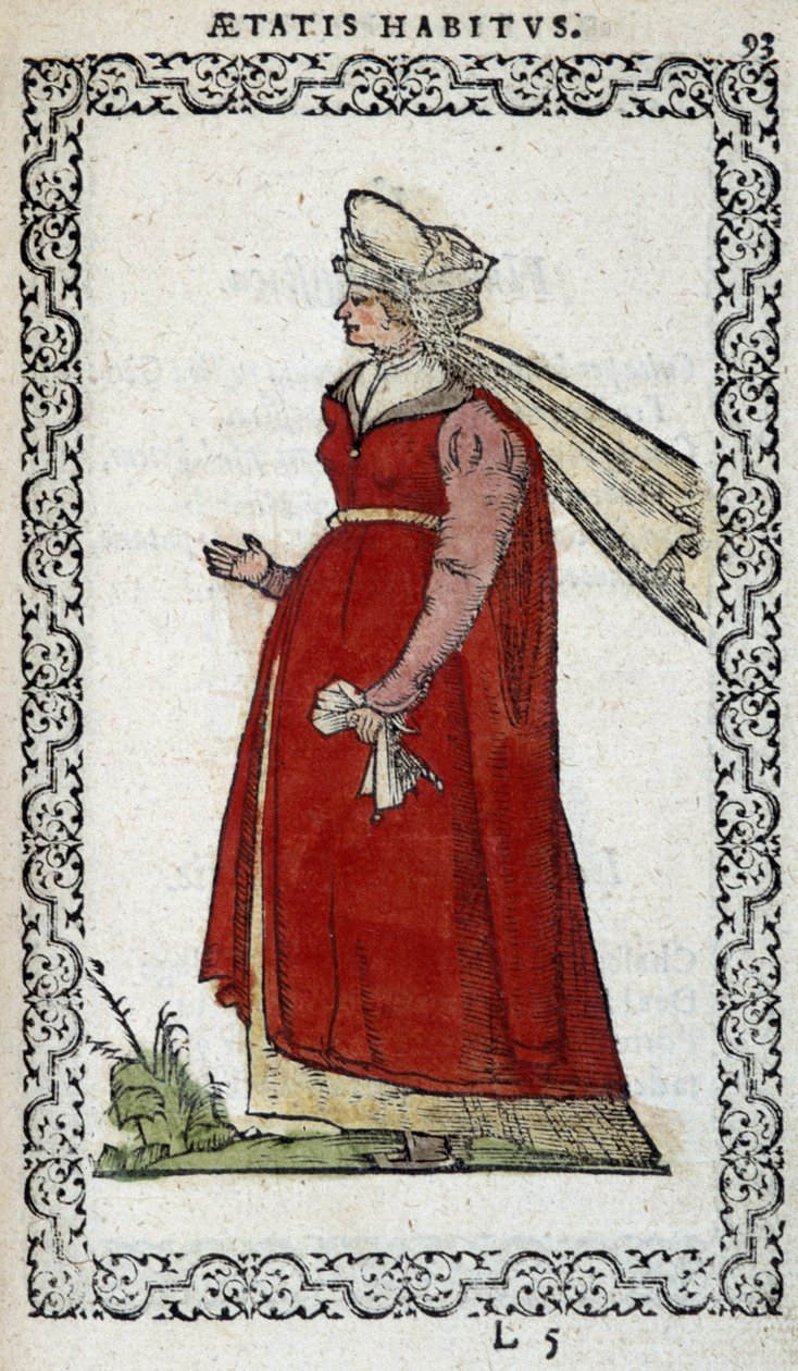 Lady of Hungary - Jean Sulperius „Habits et effigies” című könyvében alkotó: Unknown artist