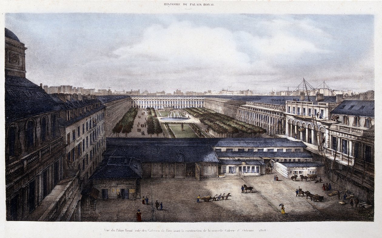 A Palais-Royal 1828 előtt alkotó: Unknown artist
