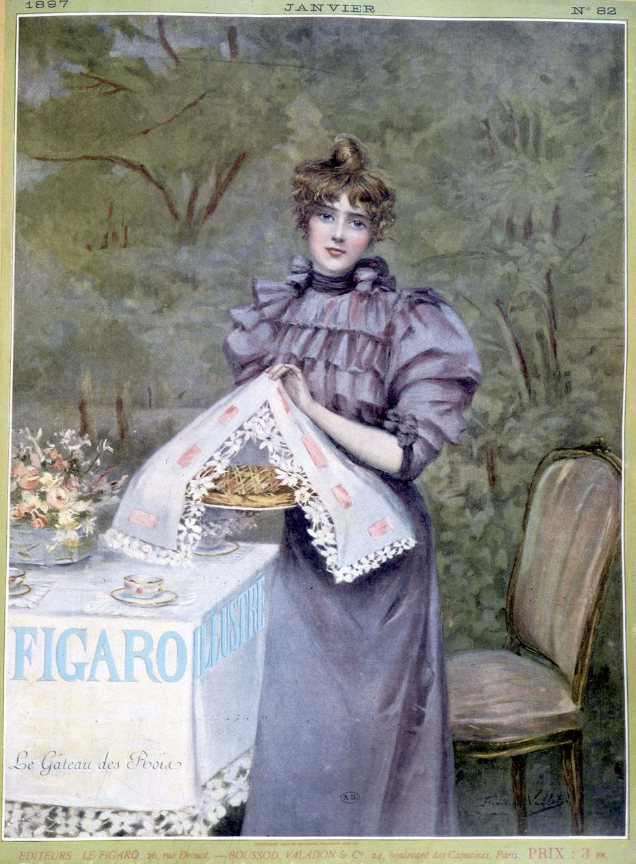 A király tortája, Frédéric Vallet – a „Figaro Illustré” című filmben, 1897. jan. alkotó: Unknown artist