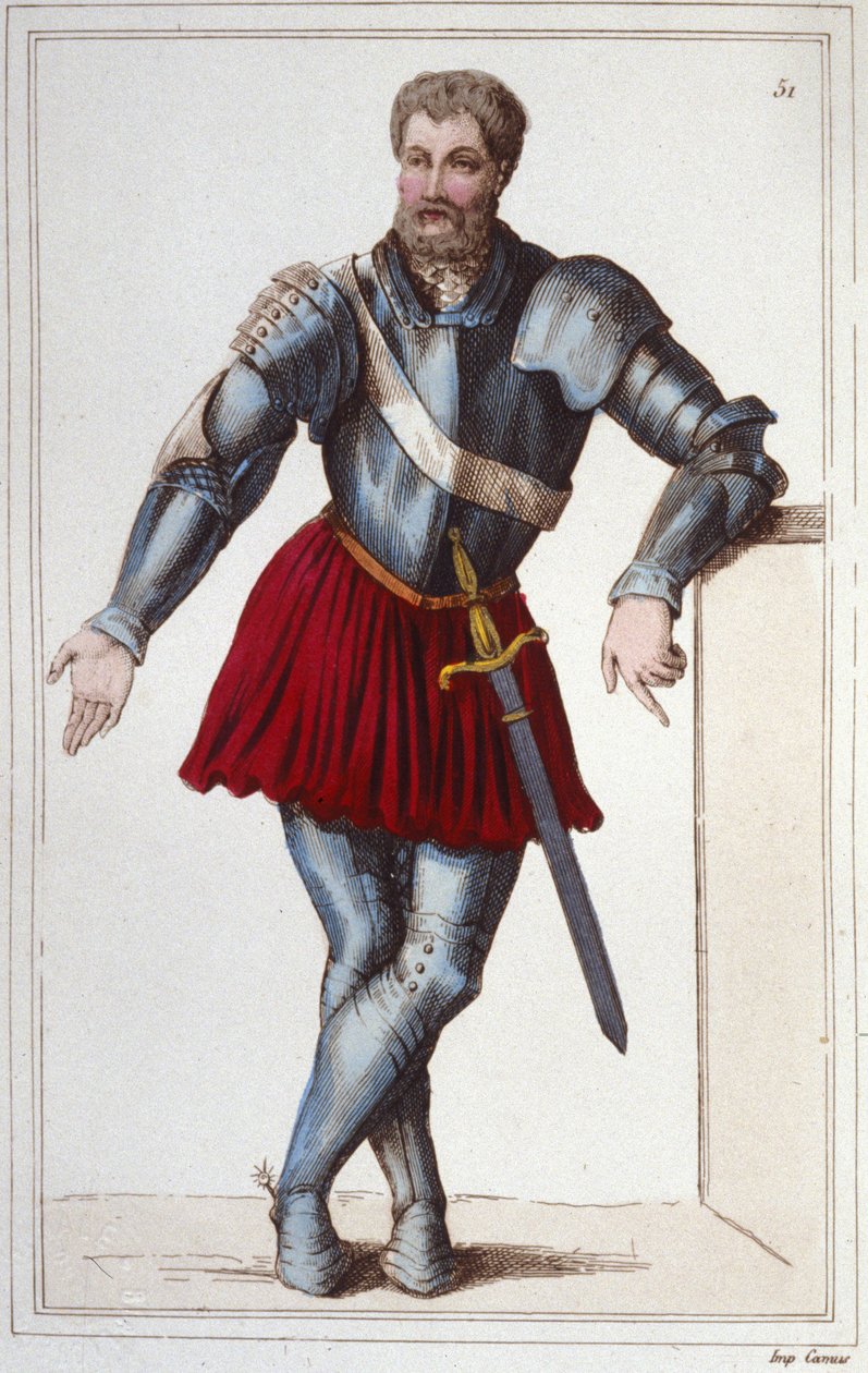 Bayard lovag (1475-1524) metszet 1830 alkotó: Unknown artist