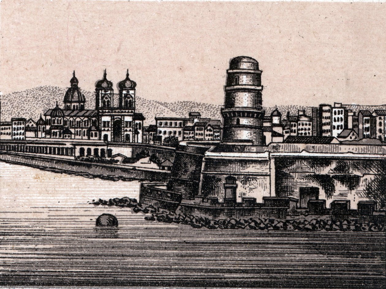 Le fort Saint Jean a Marseille a „A világ 168 nézetet illusztrál” című filmben, dátum nélkül (19. század vége) alkotó: Unknown artist
