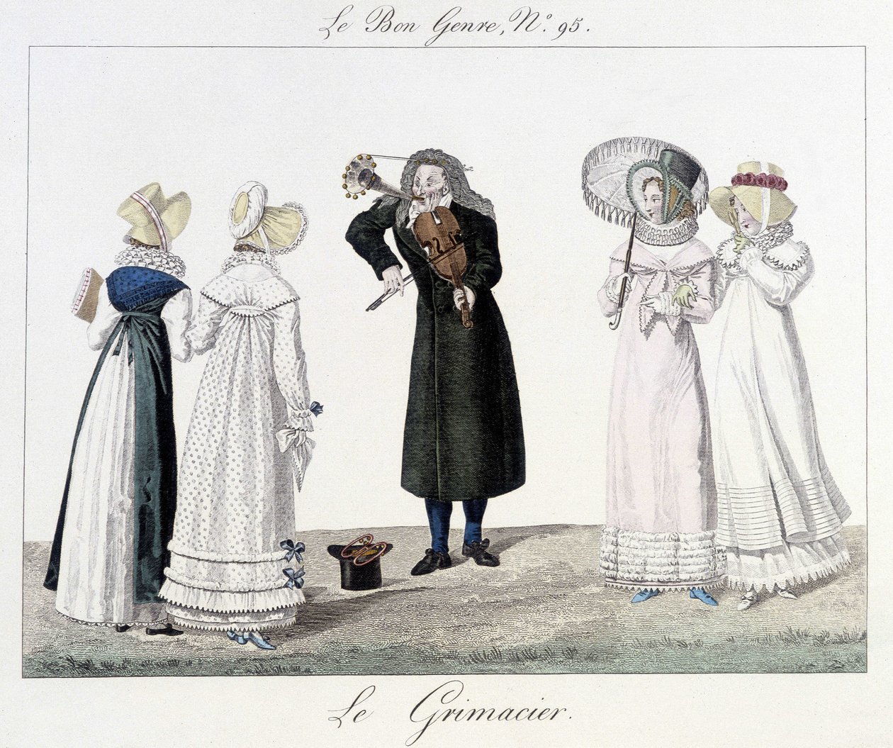 Le grimacier: utcazenész a 18. században – „” Le bon műfajban”” n¡95 alkotó: Unknown artist