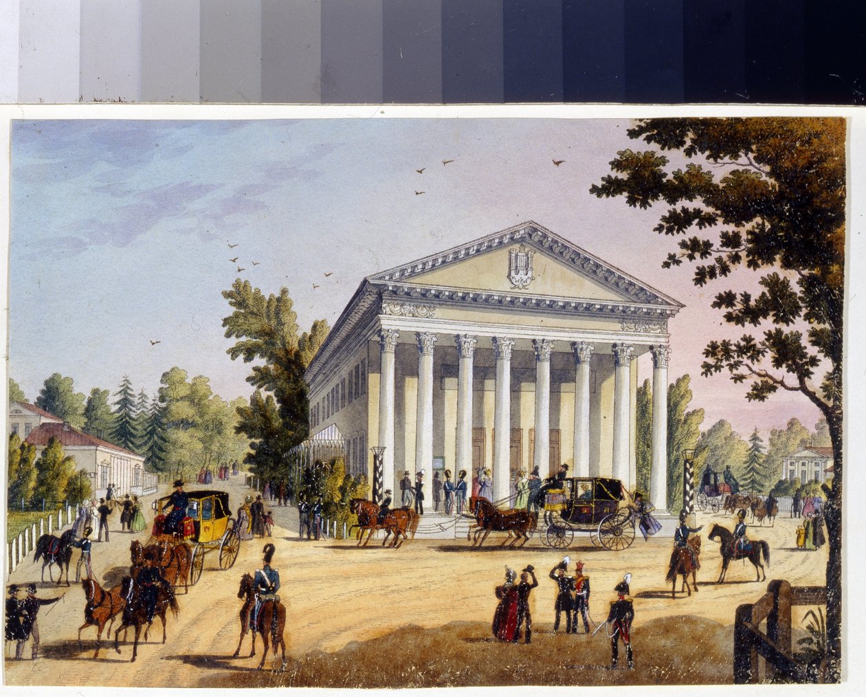 Nyári színház a szentpétervári Kamenny-szigeten (Marie Taglioni albuma alkotó: Unknown artist