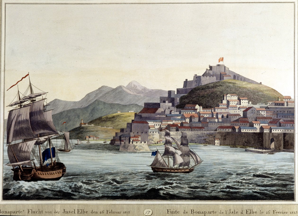 Napóleon Bonaparte kiszivárogtatása Elba szigetéről 1815.02.26. alkotó: Unknown artist