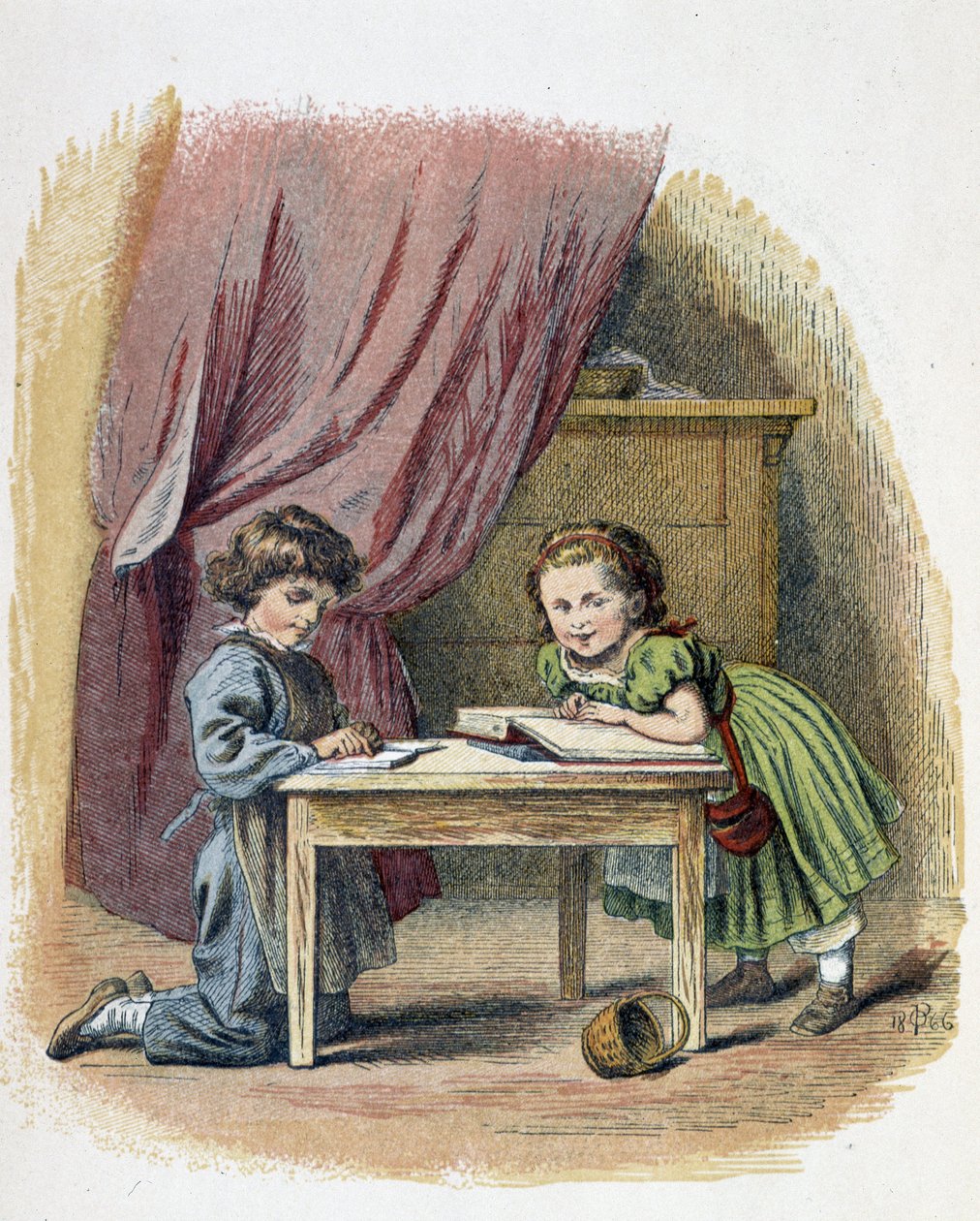 Gyermekolvasás - a „Gyermekjátékokban””, szerk. London, George Ronthedge és fiai, 19. század vége alkotó: Unknown artist