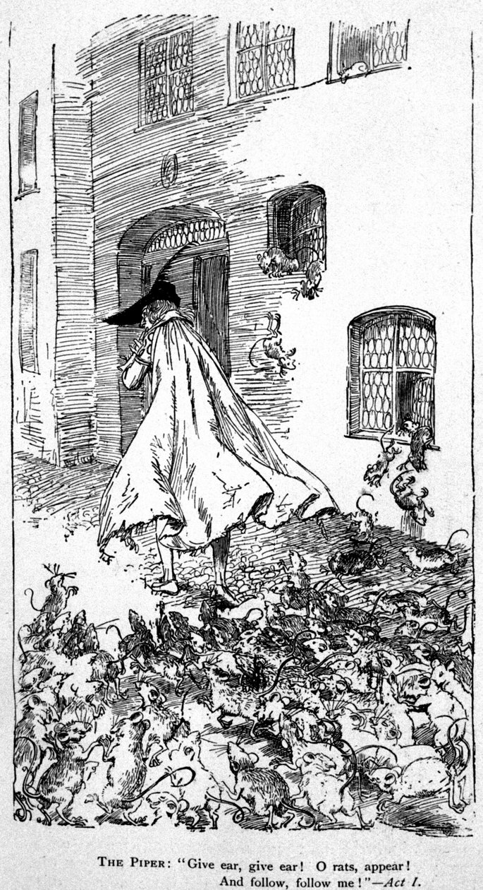 Legenda a "" Hamelin gömbölyű csöves" -ről alkotó: Unknown artist