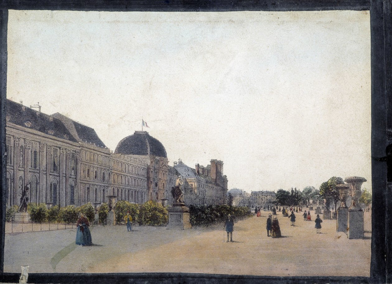 Les Tuileries – „Párizsi panoráma a panoptikus poliorámához”, 1850 körül alkotó: Unknown artist