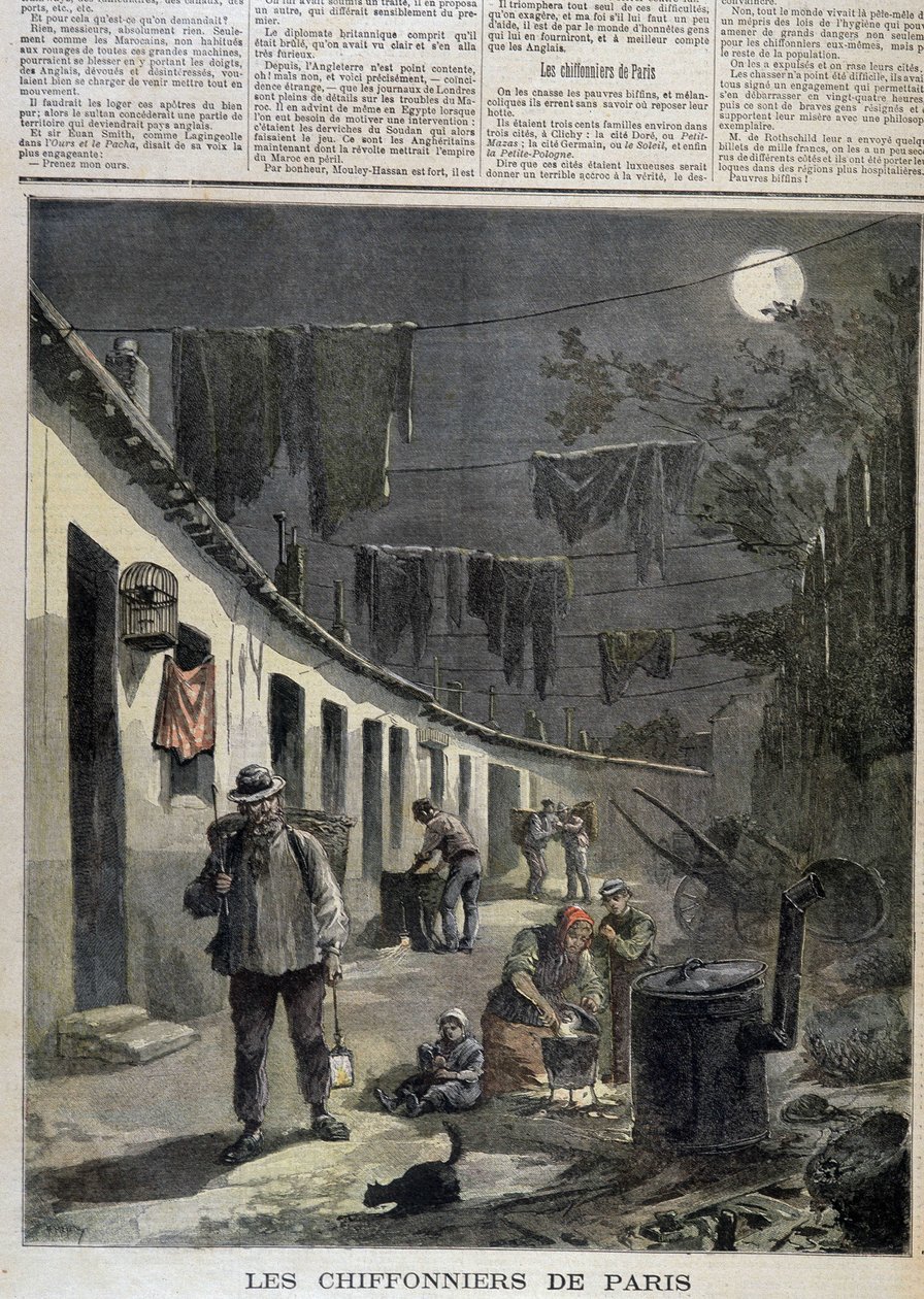 A párizsi parlagi zsákmányolók – a „Le Petite Journal”-ban alkotó: Unknown artist