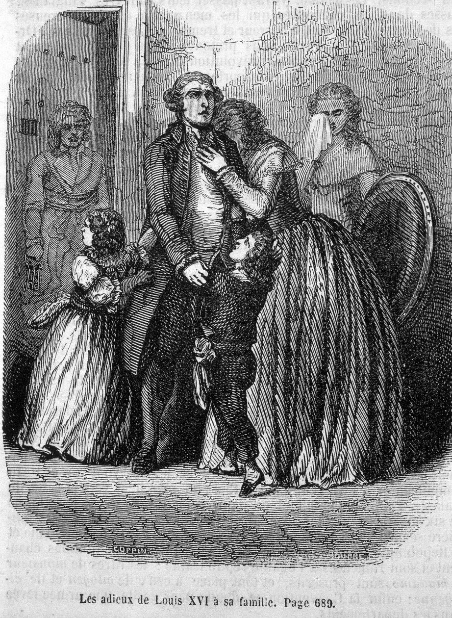XVI. Lajos viteldíja családjának (Marie Antoinette-nek és XVII. Lajosnak). alkotó: Unknown artist