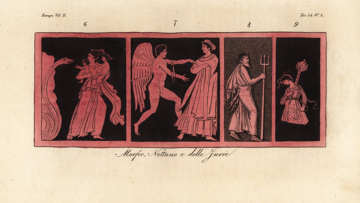 Leto gyermekeivel, Apollóval és Artemisz 6, a Graces 7 egyike, a Neptunusz 8 és az egyik Fúria 9 alkotó: Unknown artist