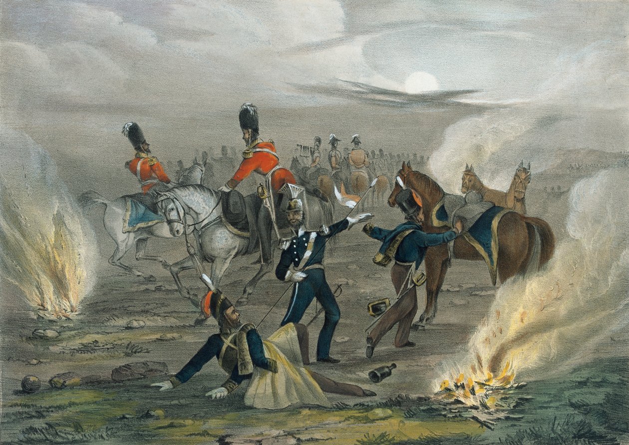 ?Élet a táborban Sebastopol előtt. 4. szám Az éjféli ébresztő?, 1854 körül alkotó: Unknown