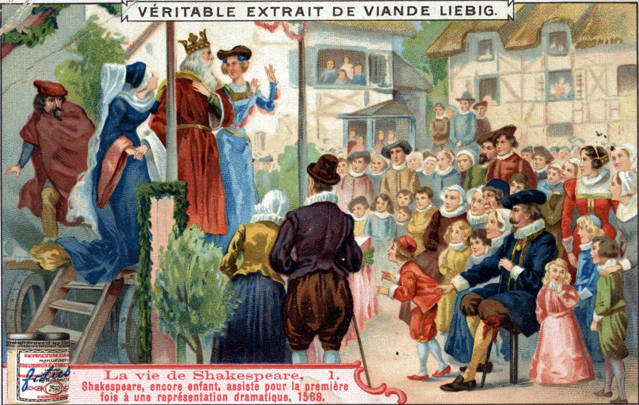 Shakespeare élete: Child Shakespeare először vett részt drámai előadáson alkotó: Unknown artist