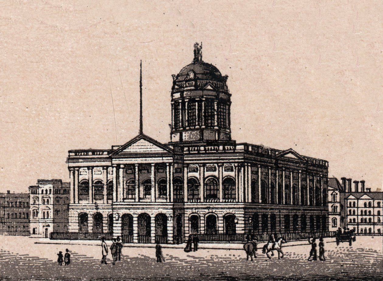 Liverpool, Anglia: kilátás a városházára. in "" A világ 168 nézetet szemléltet"" Keltezés nélküli (19. század vége) alkotó: Unknown artist