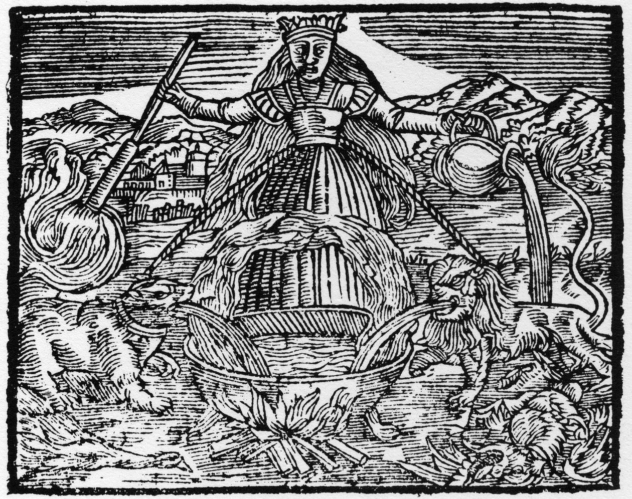 Az alkimisták egyetemes munkája - Metszet 1659-ből „L