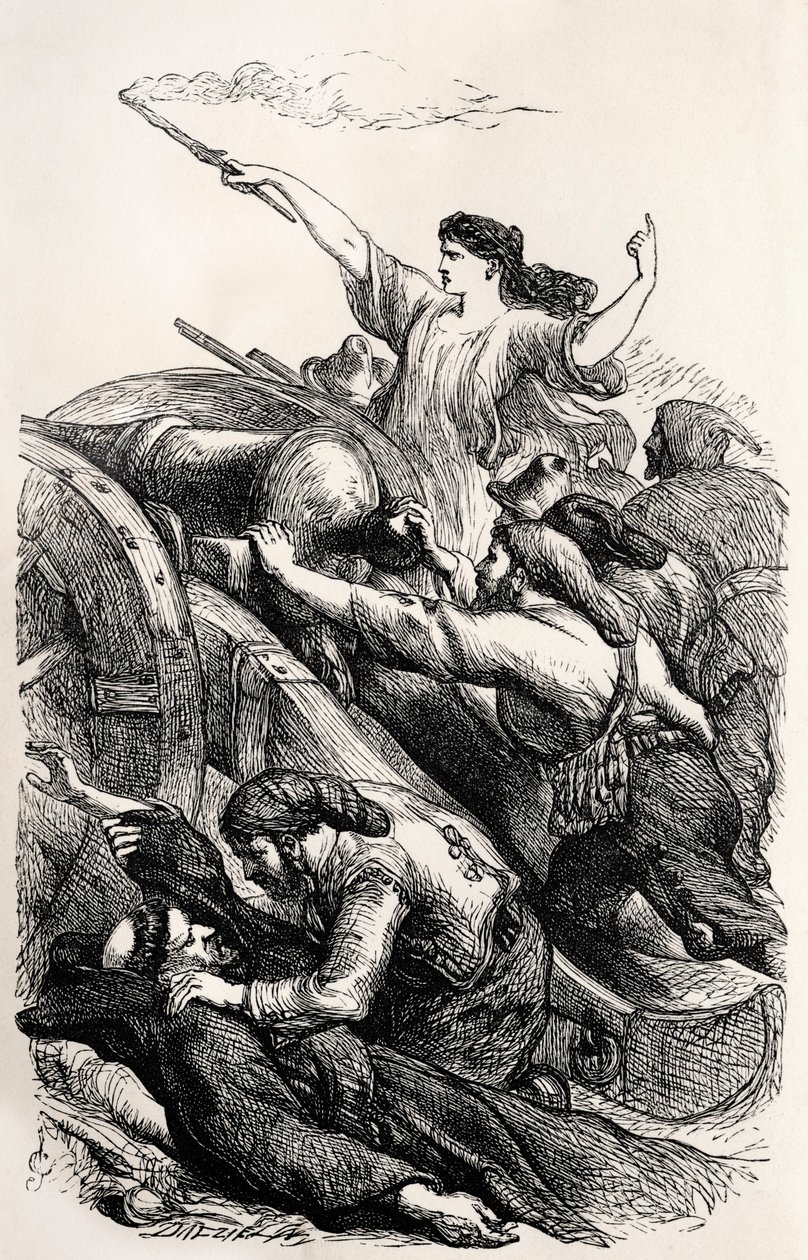 Lord Byron-illusztráció az angol költő „Childe Harold” című verséből (metszet) alkotó: Unknown artist