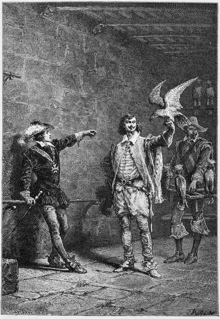 XIII. Lajos tizenhat évesen, és kedvence Albert de Luynes - a „Histoire de France” című művében, a legtávolabbi időktől 1789-ig, M. Guizot alkotó: Unknown artist