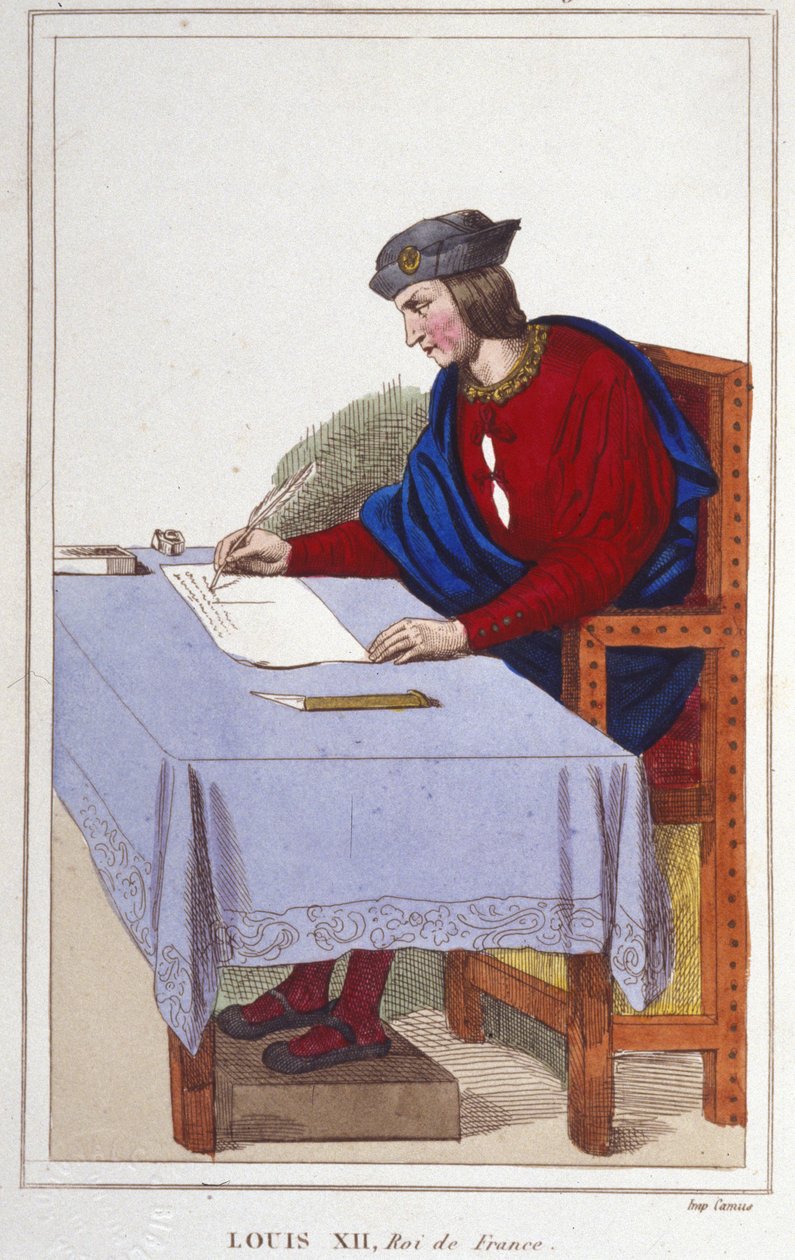XII. Lajos (1462-1515), francia király 1830-as metszete alkotó: Unknown artist