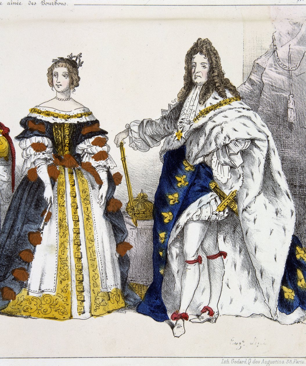 XIV. Lajos és Ausztriai Mária Terézia – a „Franciaország királyai és királynői” c. alkotó: Unknown artist