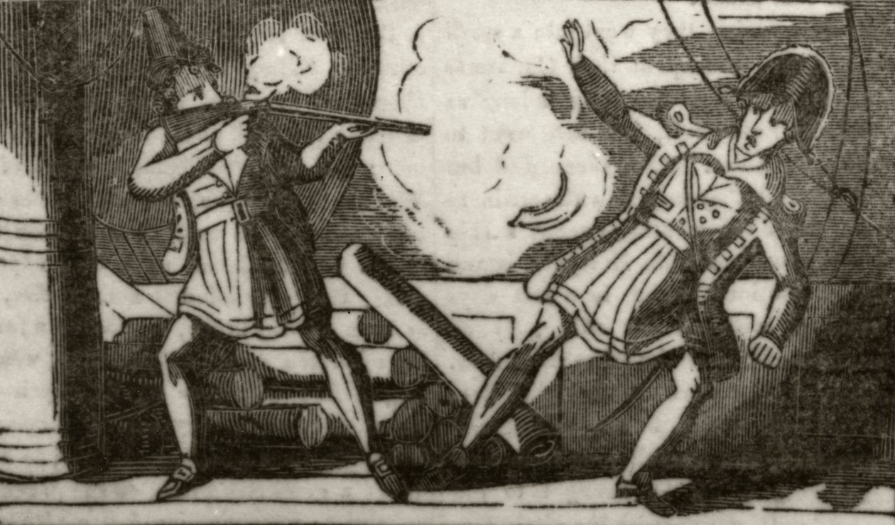 „Low lelövi a kapitányát”, 1836 körül alkotó: Unknown artist