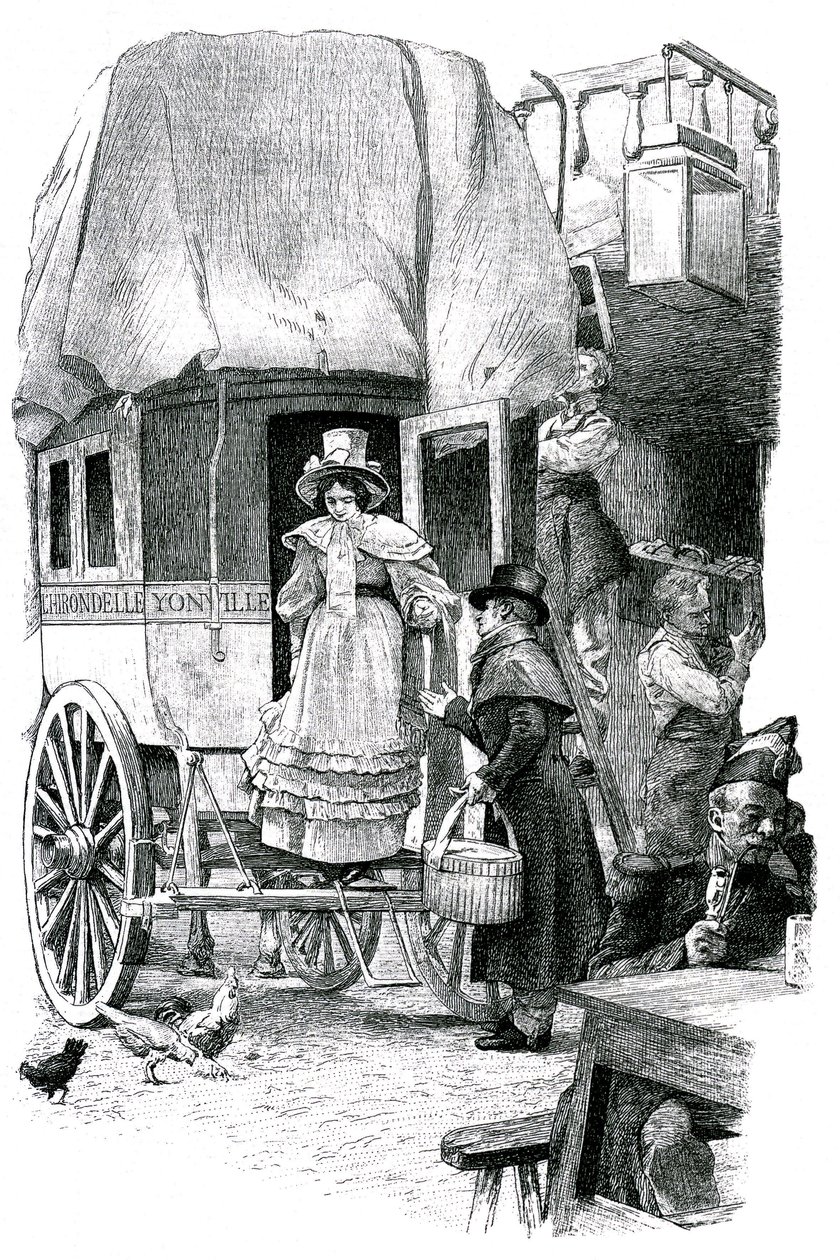 Madame Bovary, Gustave Flaubert regényének illusztrációja alkotó: Unknown artist