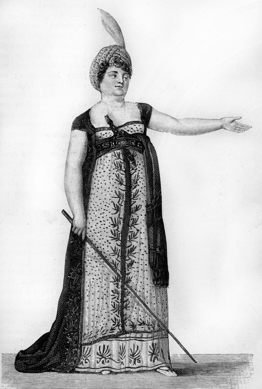 Mademoiselle Maillard Christoph Willibald Gluck (1714-1787) operájának Armide szerepében. 19. századi avure. alkotó: Unknown artist