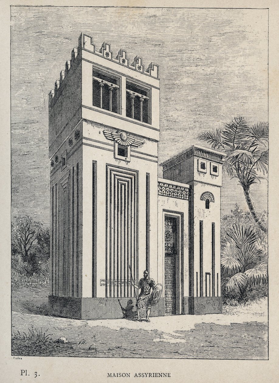 Assyrian House - (Assyrian House, Egyetemes Kiállítás, Párizs alkotó: Unknown artist