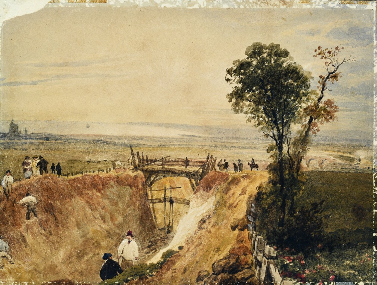 Shoreham Railroad készítése, 1840 körül (akvarell papíron) alkotó: Unknown artist