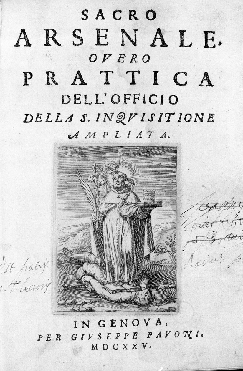 Manual of the Inquisitor: Practice of the Inquisition, Genova alkotó: Unknown artist