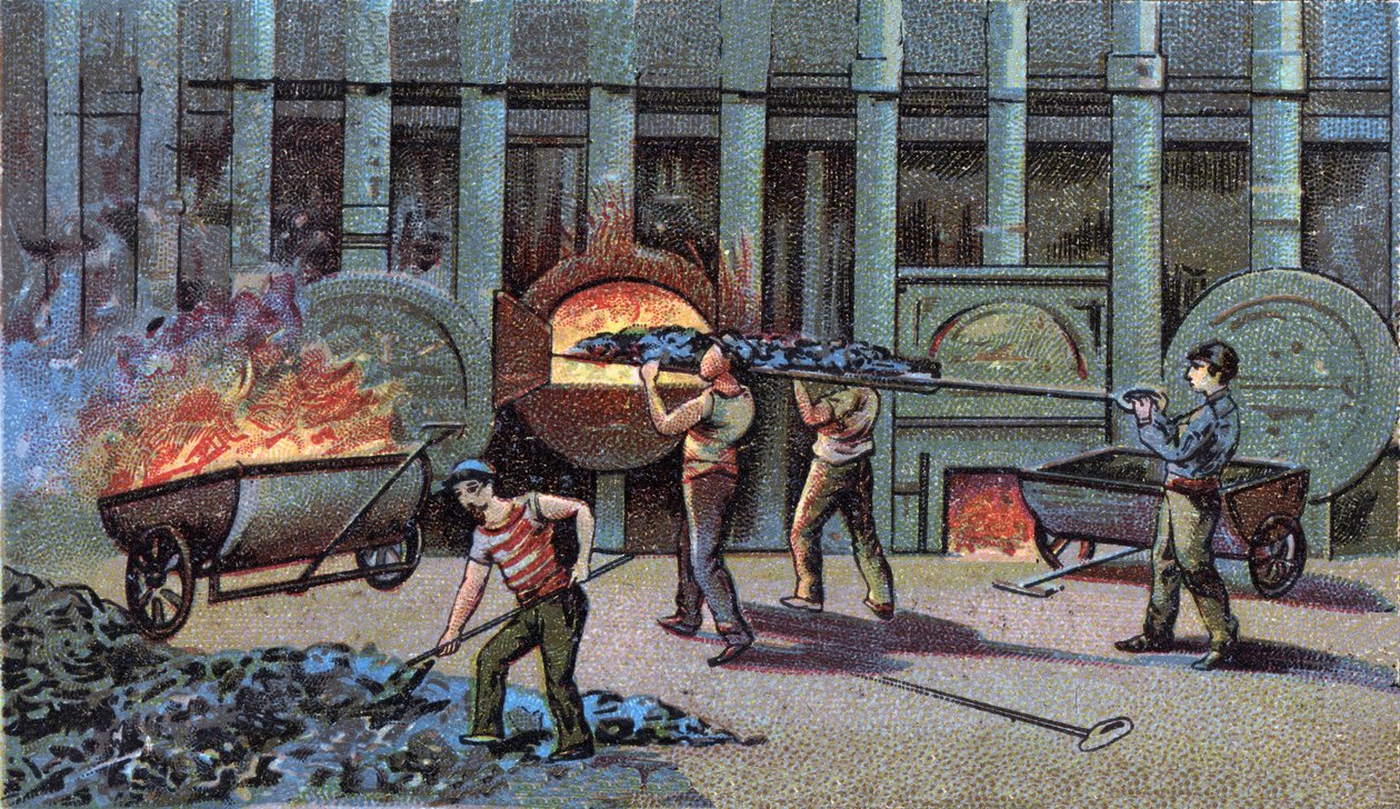 Világítógáz, cornu delutor gyártása. század végi kromolitográfiája alkotó: Unknown artist