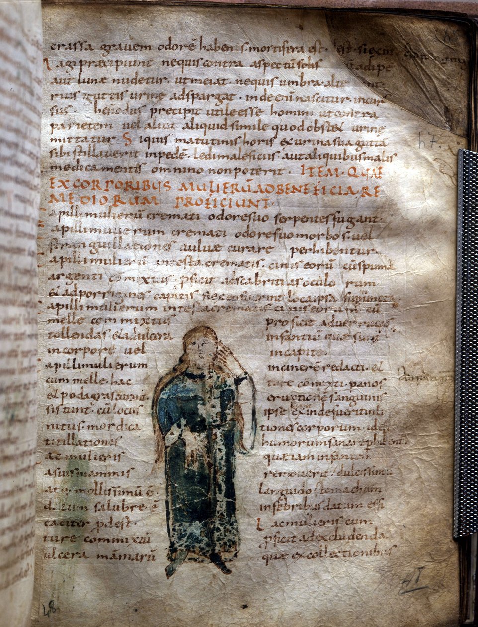 Claude Galien (Klaudios Galenos vagy Claudio Galeno vagy Claudius Galenus vagy Galenus, 131. v. - 201. v.), görög orvos "De simplex medica"-jából kivont kéziratos oldal. Lucca kormányzója. alkotó: Unknown artist
