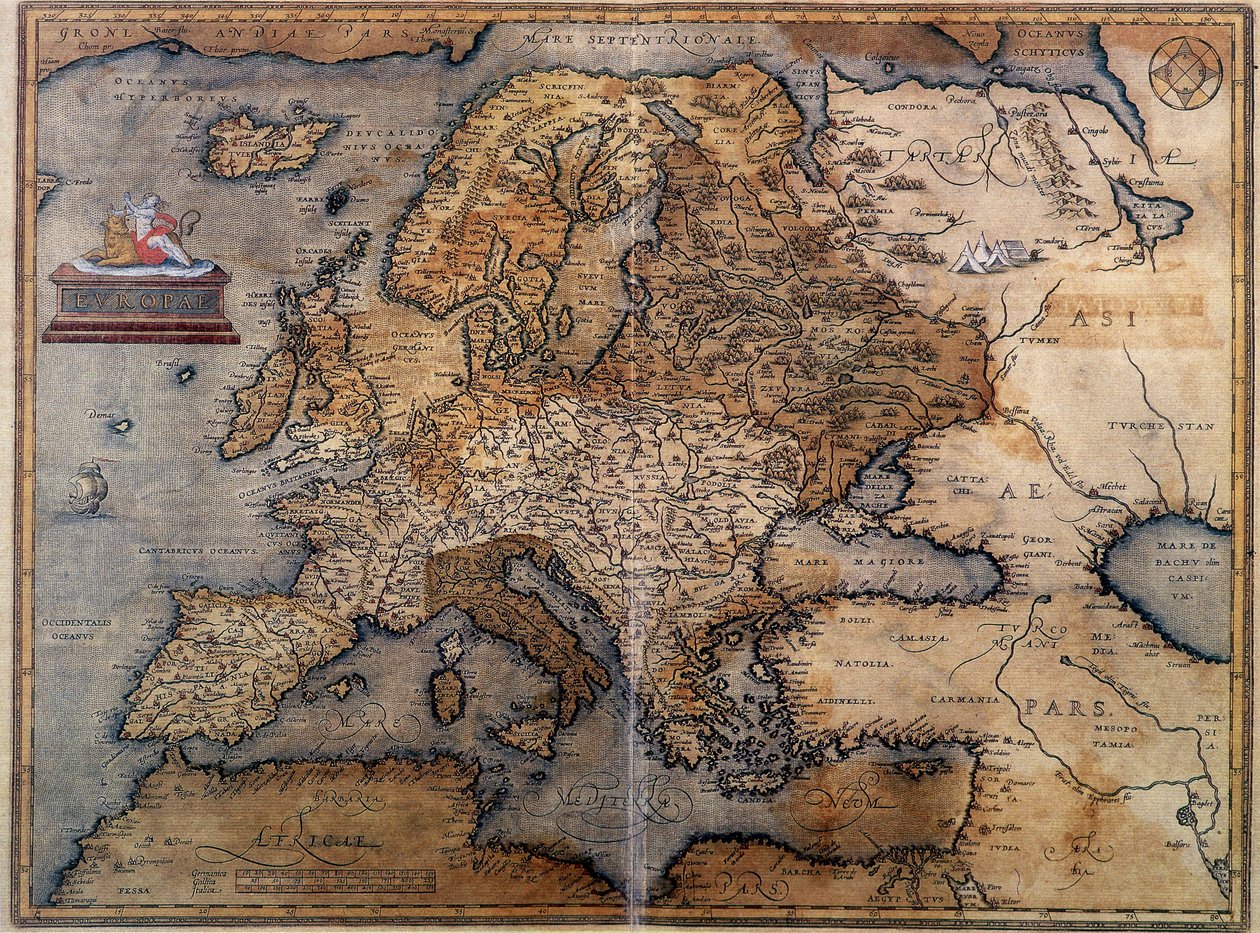Európa térképe alkotó: Unknown artist