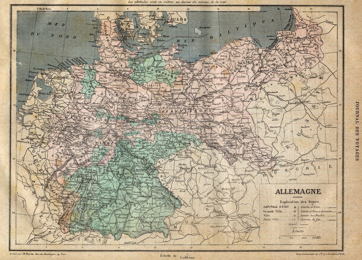 Németország térképe 1891-ben - Németország térképe 1891-ben - alkotó: Unknown artist