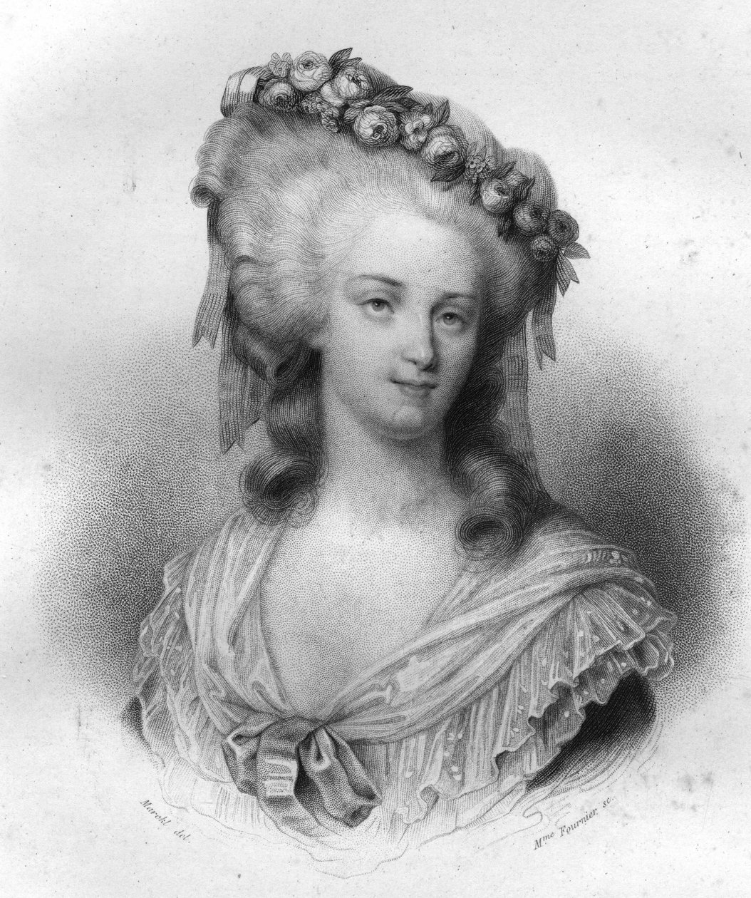 Marie Therese of Savoie Carignan (1749-1792), Lamballe hercegnője. alkotó: Unknown artist