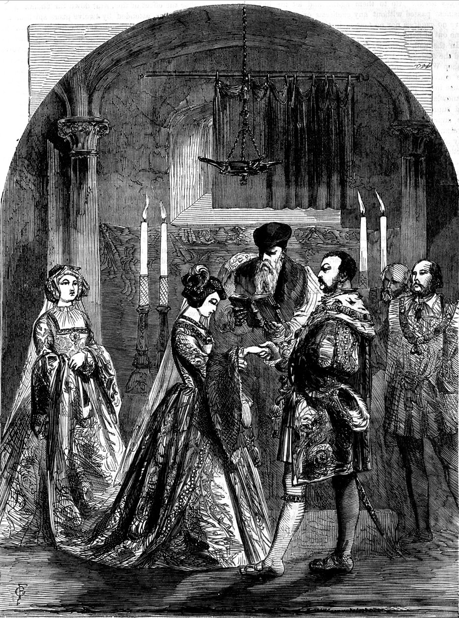 Anne de Boleyn házassága (Anna vagy Ann Bolin és Anne Bullen alkotó: Unknown artist