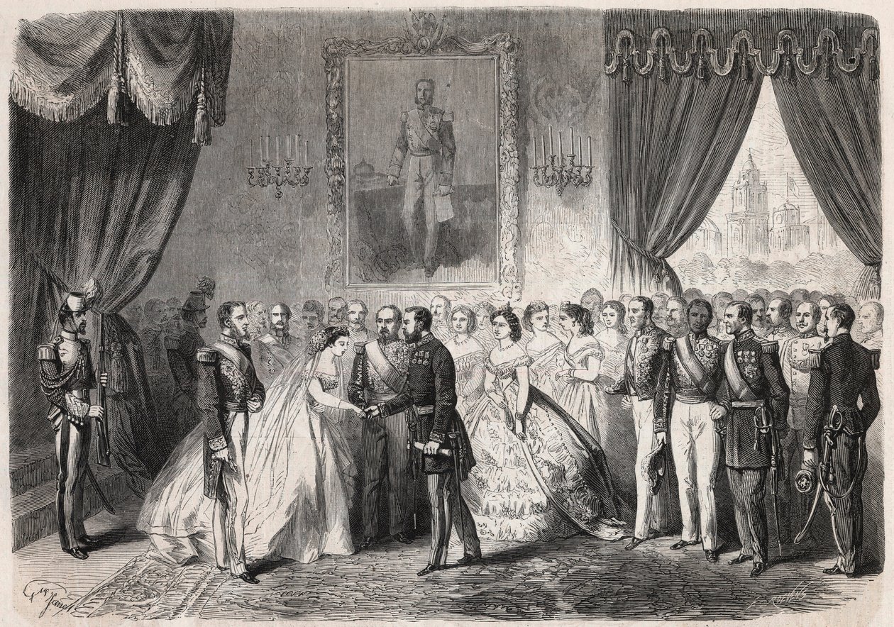 Francois Achille Bazaine marsall (Francois-Achille) házassága alkotó: Unknown artist