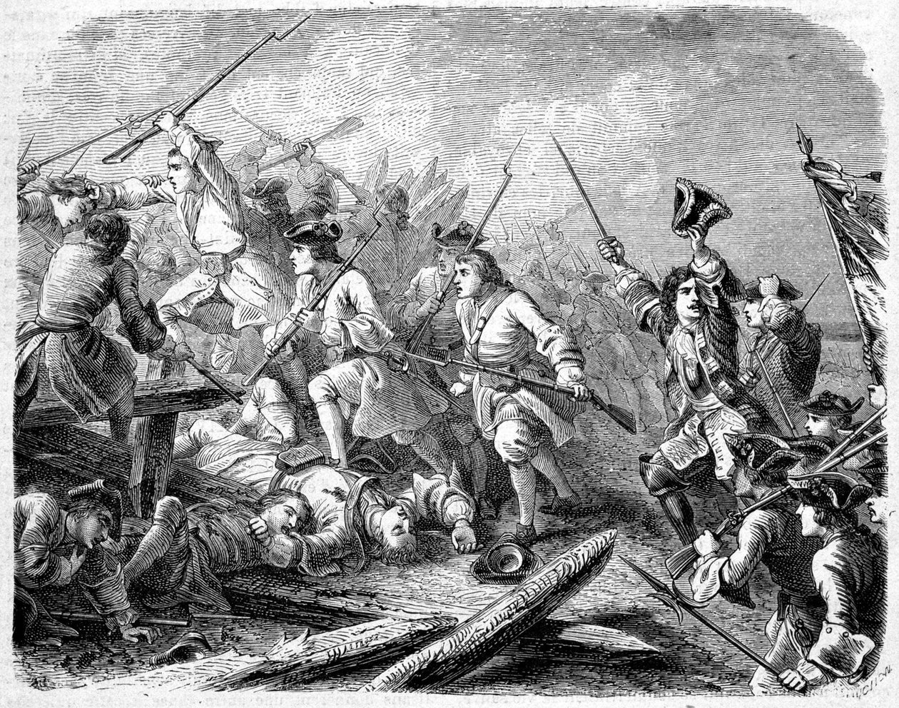 Protestánsok mészárlásai Cévennesben – Maurice Lachatre „Pápák, királyok, királynék, császárok története évszázadokon át” című könyvében alkotó: Unknown artist