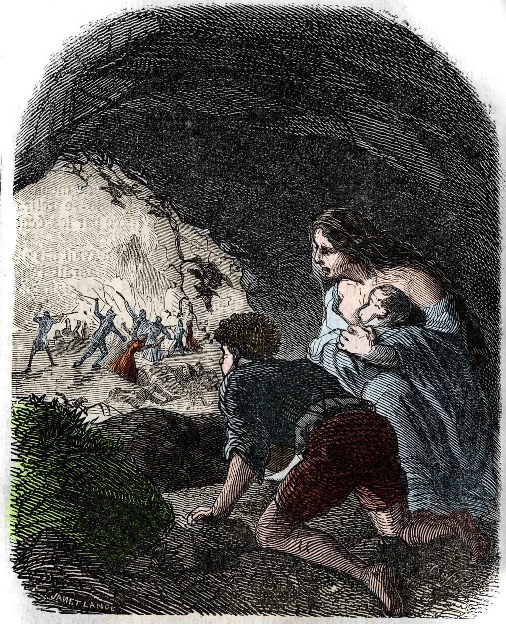 Vaudois mészárlásai a 16. században. alkotó: Unknown artist