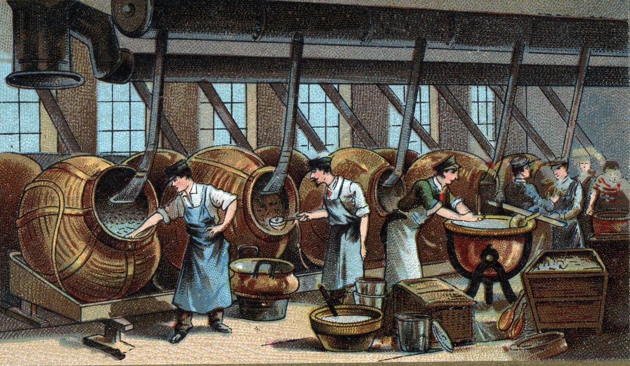 Drazsé mechanikus gyártása. század végi kromolitográfiája alkotó: Unknown artist
