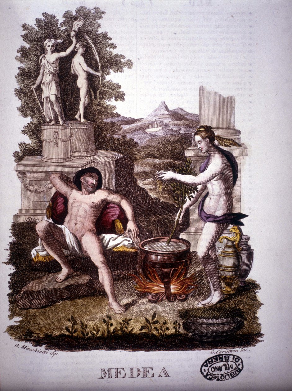 Médea - a mitológiai szótárban alkotó: Unknown artist