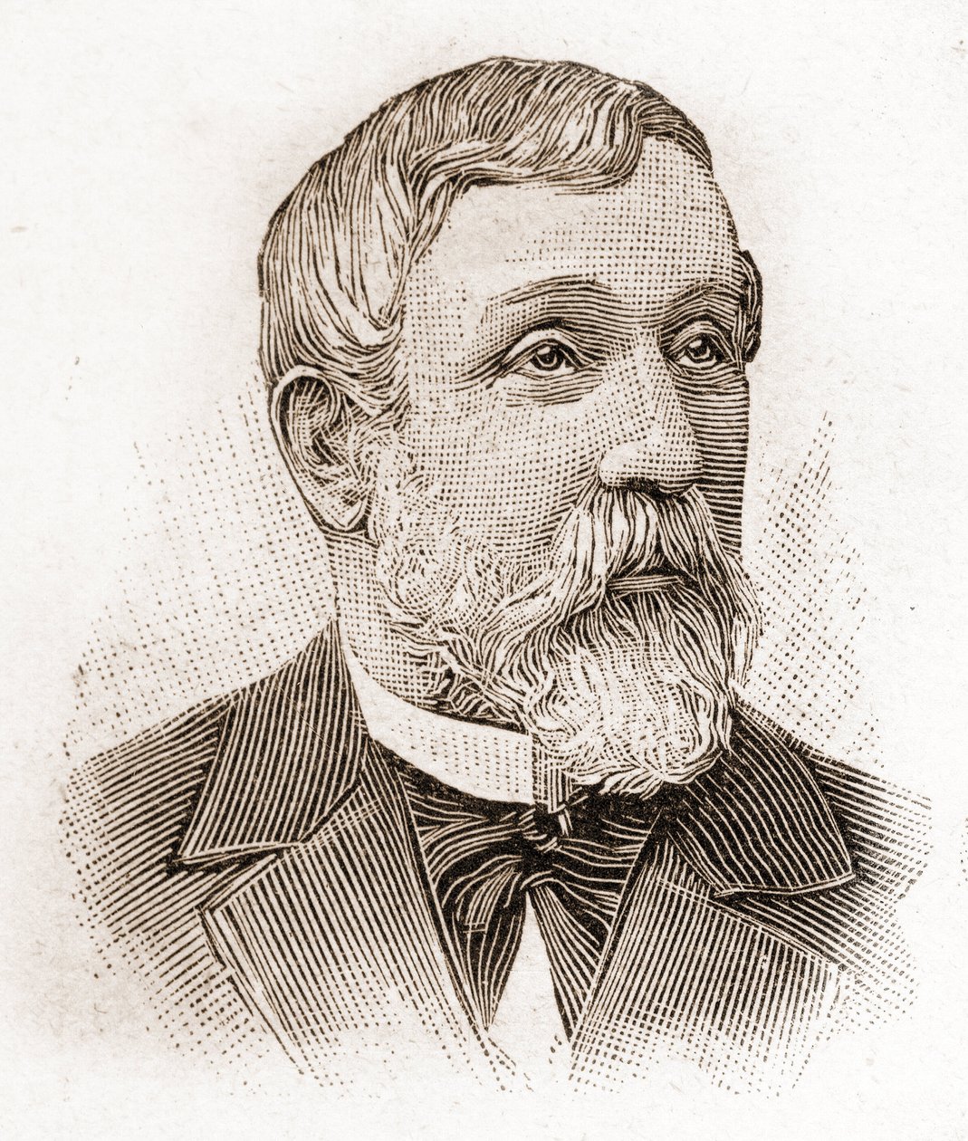 Az Academie Francaise tagjai 1895-ben: Alfred Mezieres (1826-1915) irodalomtörténész, francia politikus és esszéista portréja. alkotó: Unknown artist