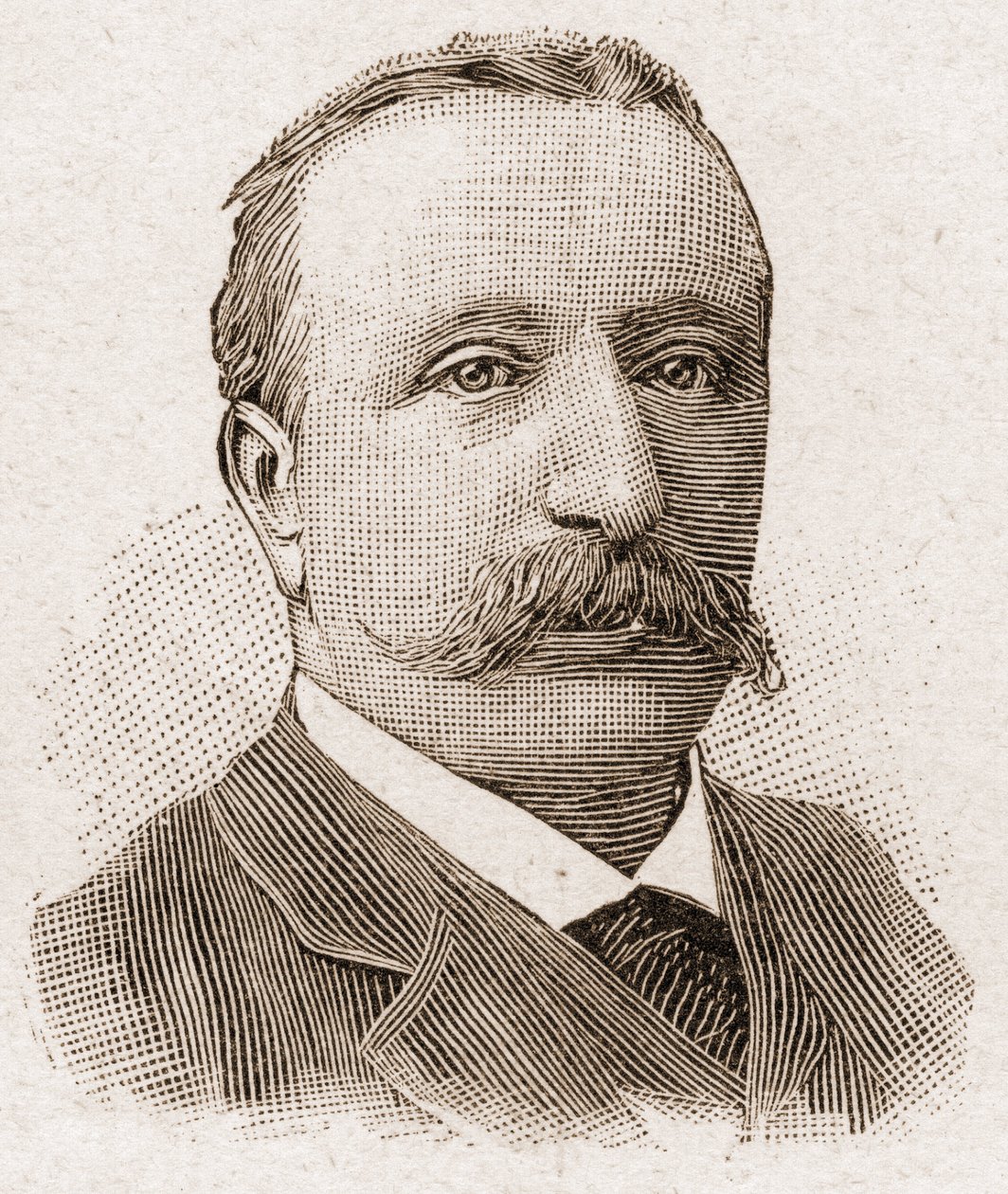 Az Akadémia Francaise tagjai 1895-ben: Albert Sorel (1843-1906) francia történész portréja. alkotó: Unknown artist