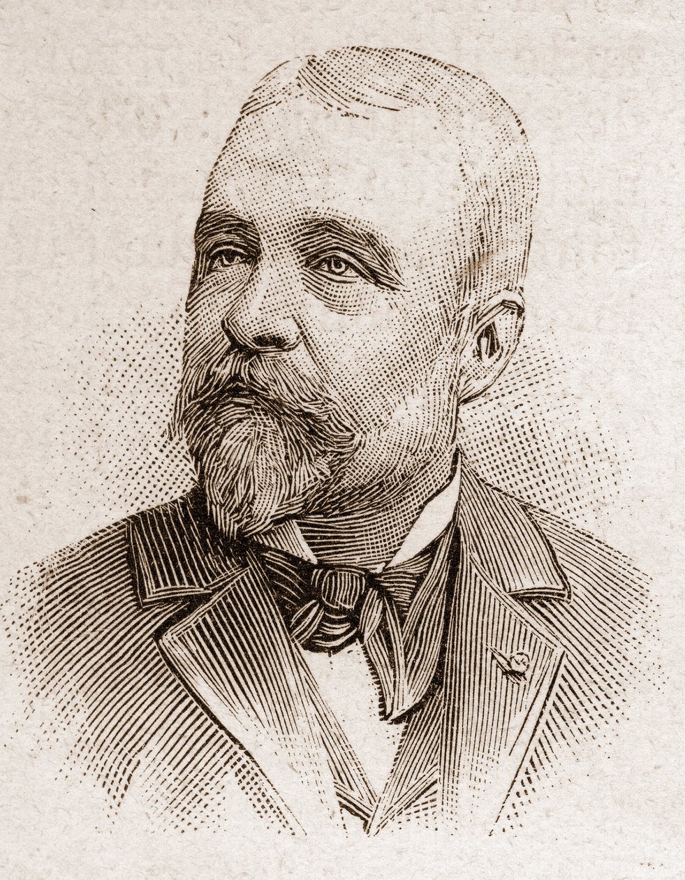 A Francaise Akadémia tagjai 1895-ben: Ernest Lavisse (1842-1922) francia történész portréja. alkotó: Unknown artist