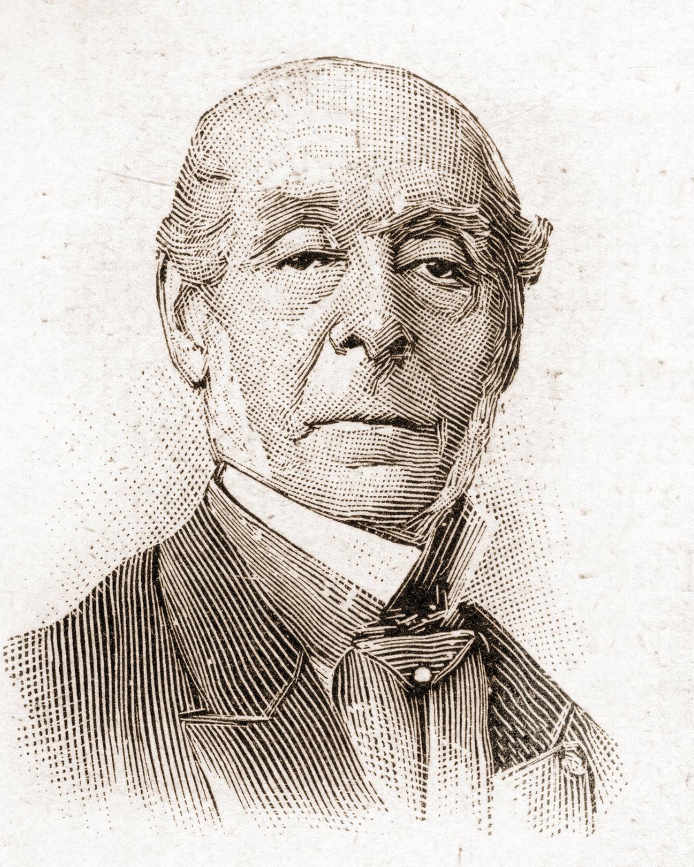 Az Academy Francaise tagjai 1895-ben: Ernest Legouve (1807-1903) francia regényíró, költő, drámaíró és esszéista portréja. alkotó: Unknown artist