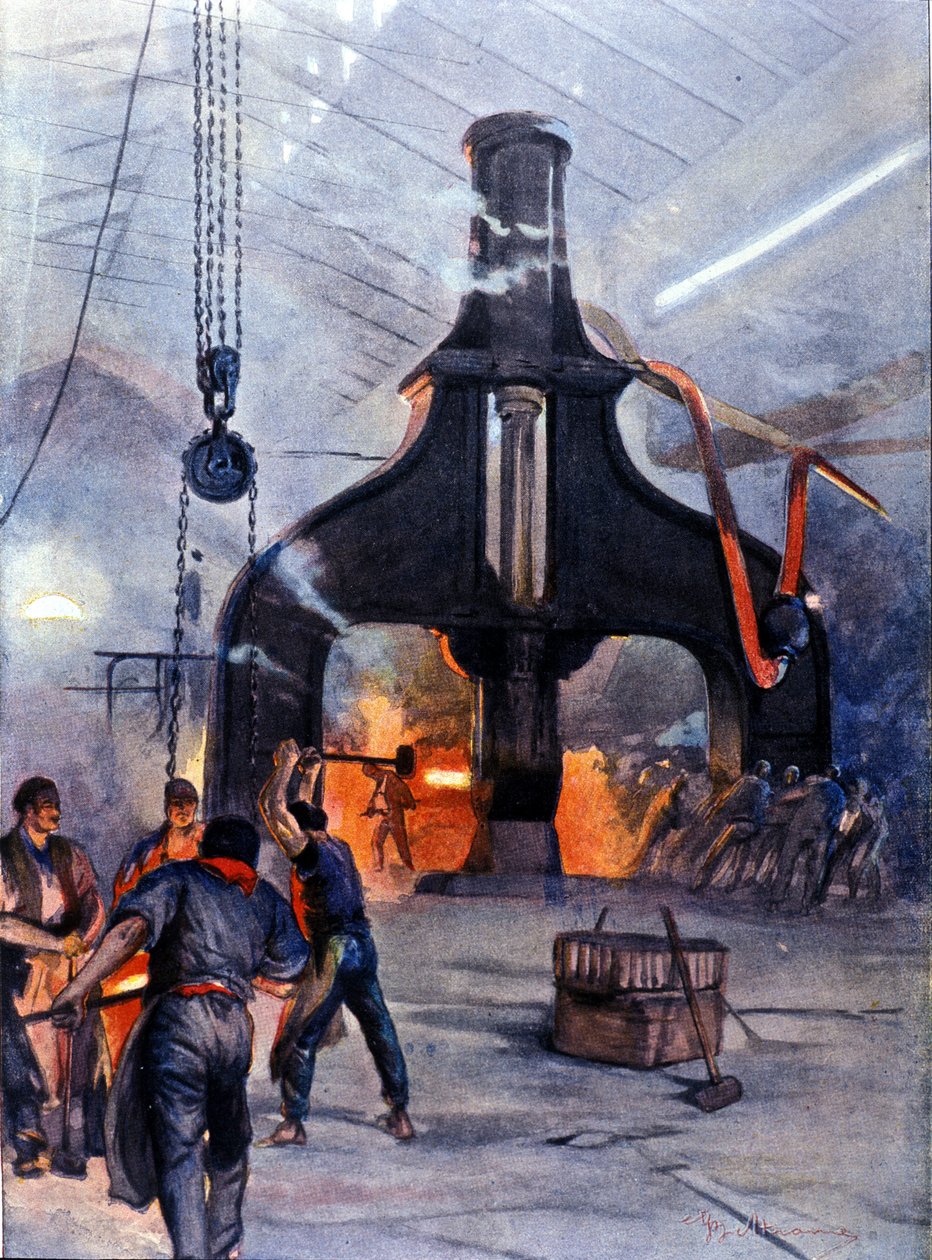 Az Ansaldo fémüzemek 1890-ben. alkotó: Unknown artist