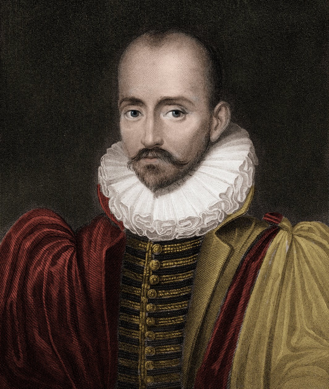 Michel Eyquem de Montaigne 1533-1592 - metszet - XIX. alkotó: Unknown artist