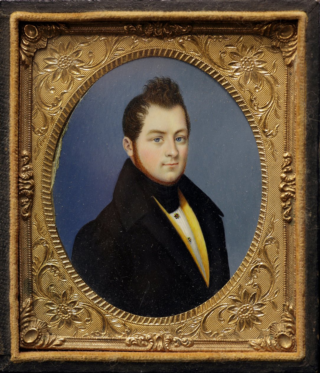 Camillo Benso, Cavour gróf miniatűr portréja (festmény alkotó: Unknown artist